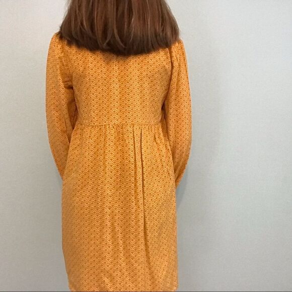 Old Navy Mustard Yellow and White Patterned Tunic Top Size Small - Picture 4 of 11